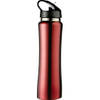 Drinkfles/waterfles rood RVS 500 ml - Drinkflessen