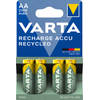 Varta oplaadbare batterijen recycled AA blister 4