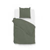 Zo Home Satinado Dekbedovertrekset Uni Katoen Satijn - army green 140x200/220cm