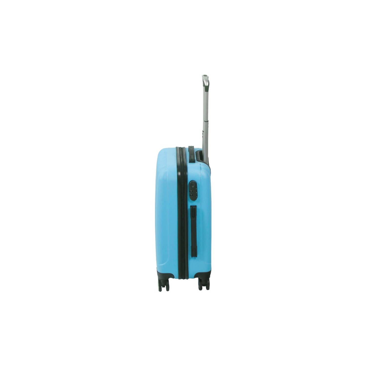 Boos precedent Pakket Handbagage koffer 55cm blauw 4 wielen trolley met pin slot | Blokker