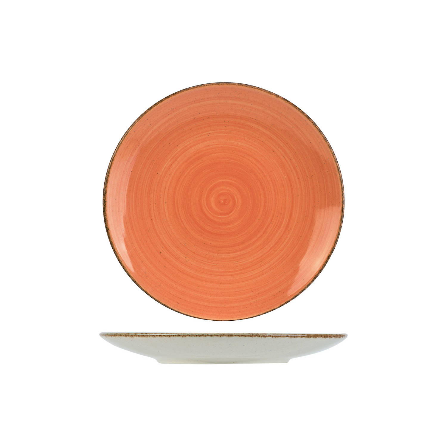 Cosy & Trendy Dessertbord Granite Oranje ø 22 cm