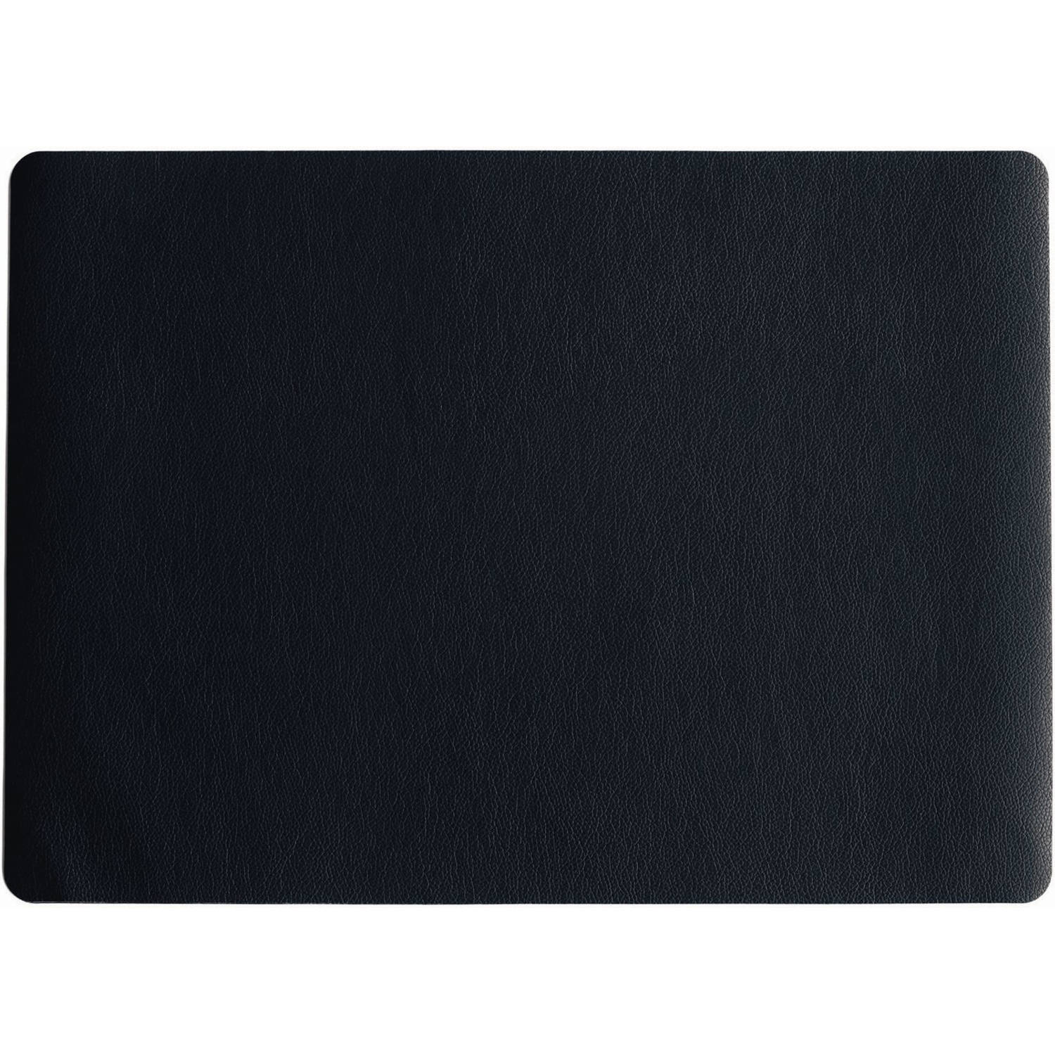 ASA Selection Placemat - Leather Optic Fine - Zwart - 46 x 33 cm