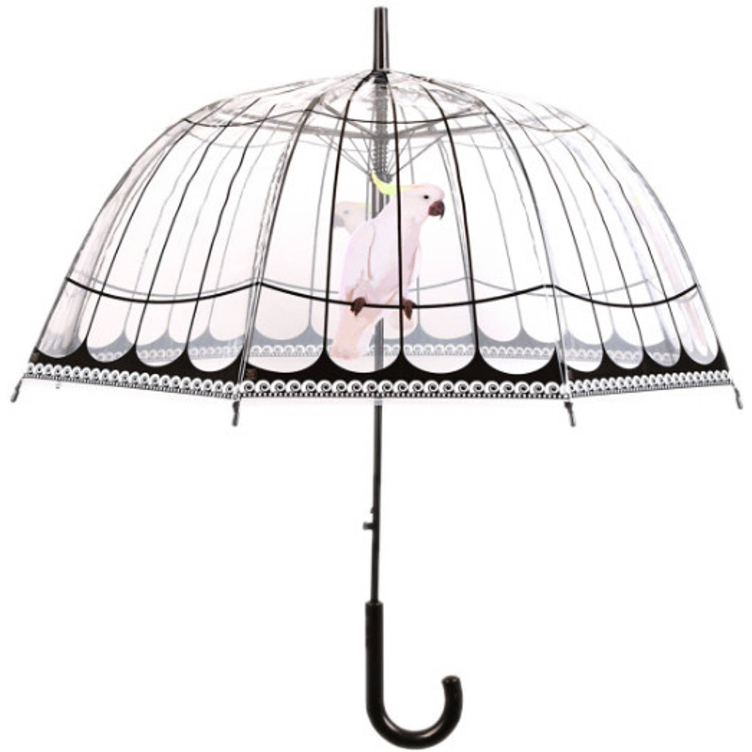 Esschert Design Paraplu vogelkooi transparant