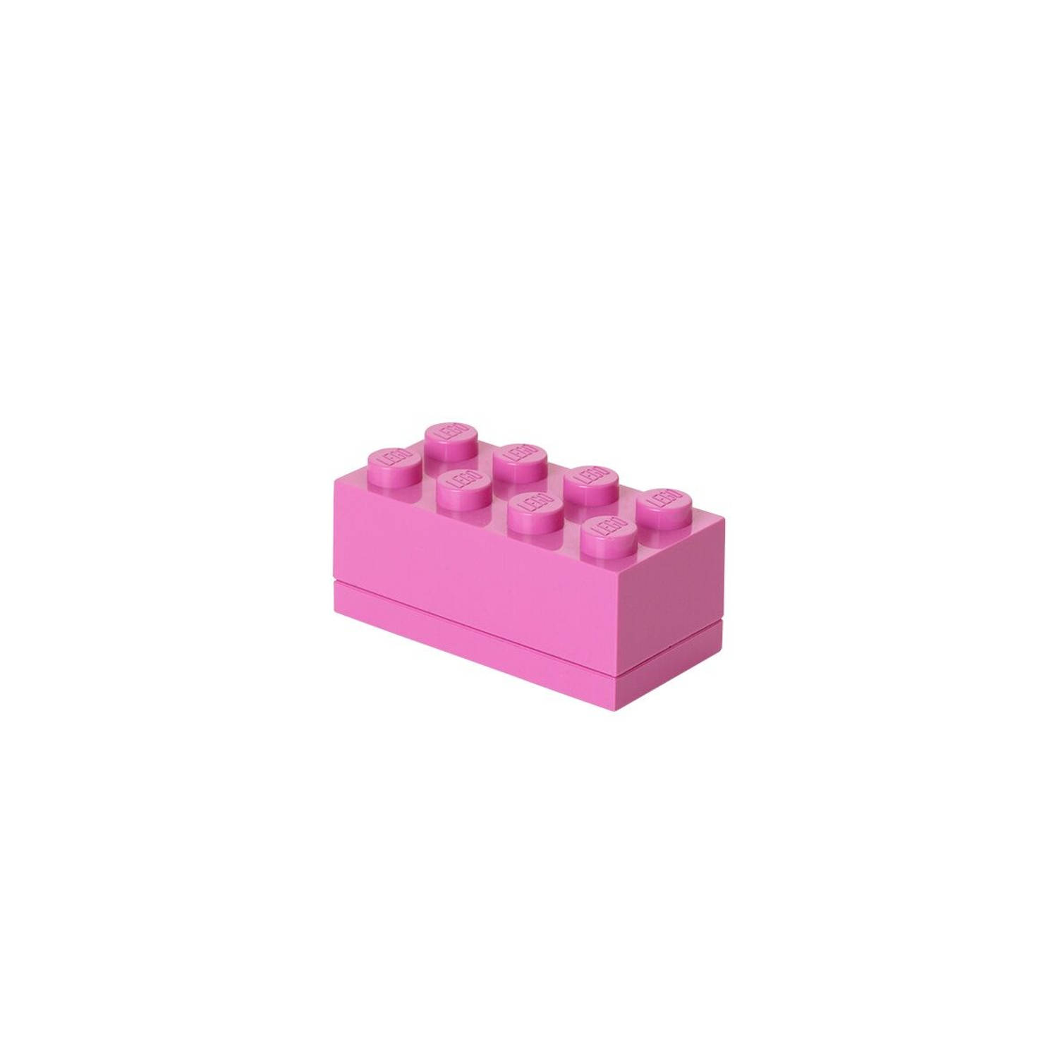 LEGO - Set van 6 - Opbergbox Mini 8, Roze - LEGO