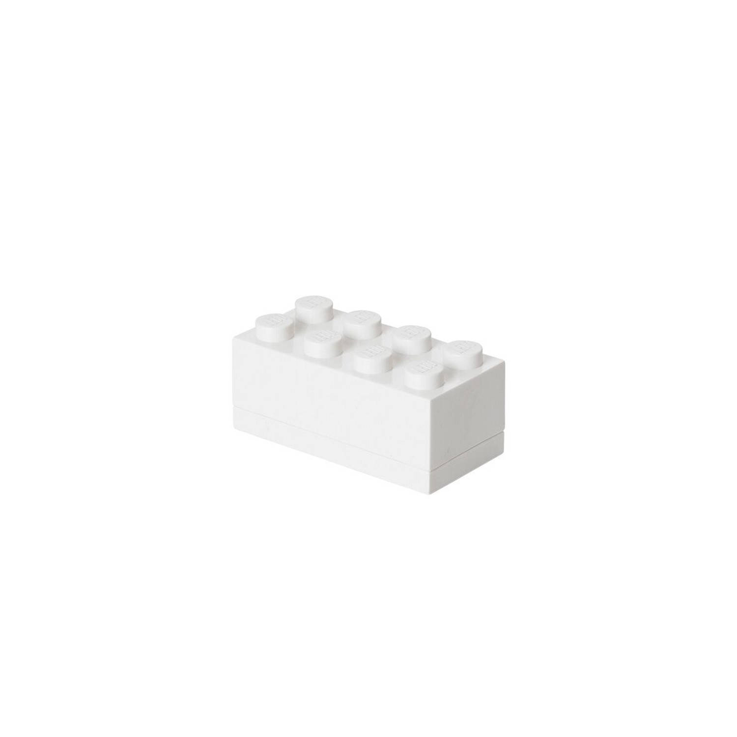 Set van 6 Opbergbox Mini 8, Wit LEGO