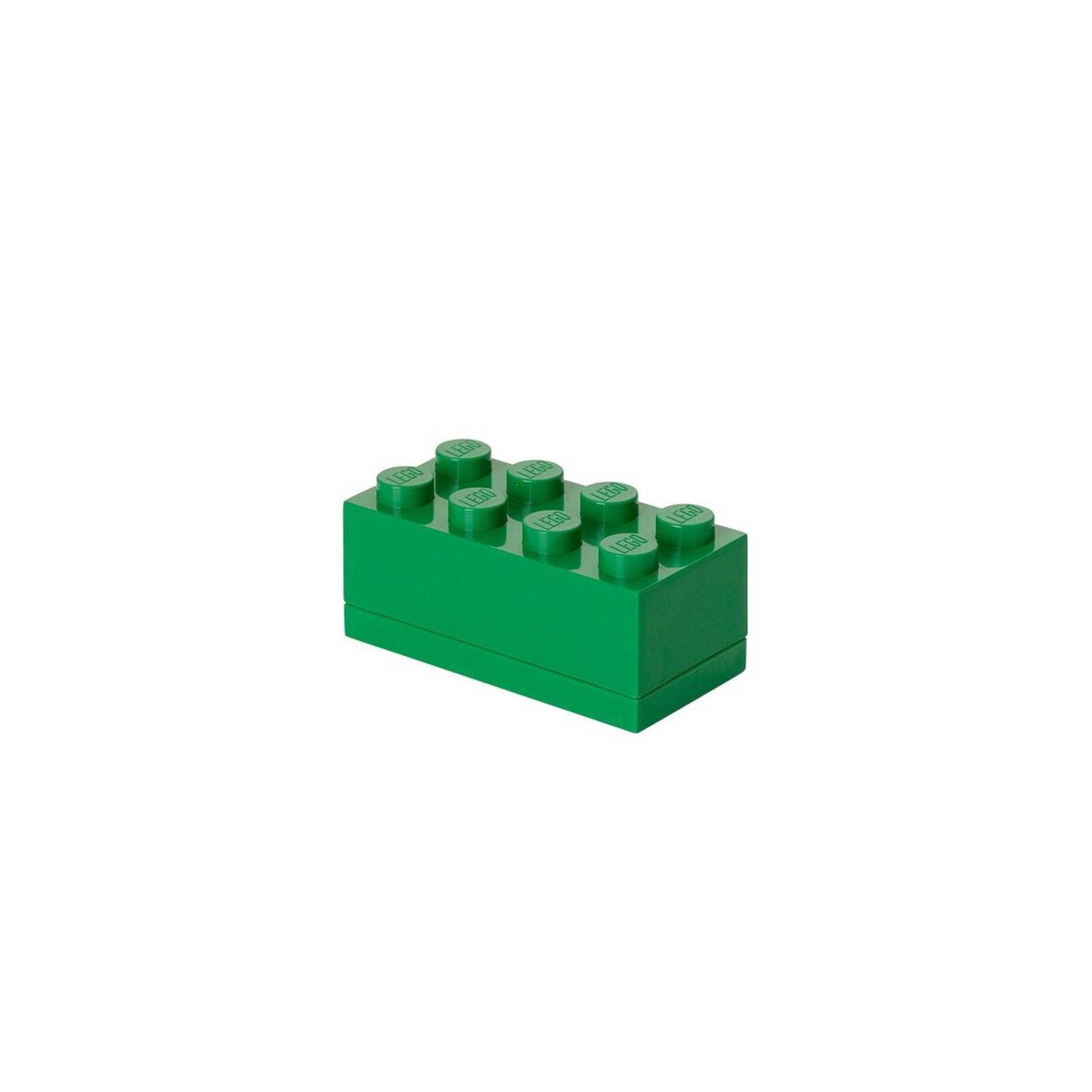Set Van 2 Opbergbox Mini 8, Groen Lego