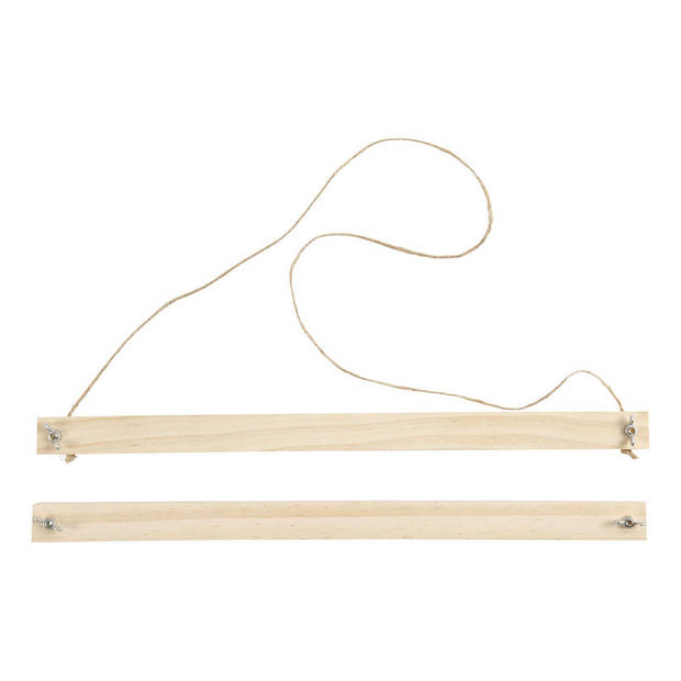 Creotime poster hangers hout unisex 33,6 x 2 x 2,2 cm