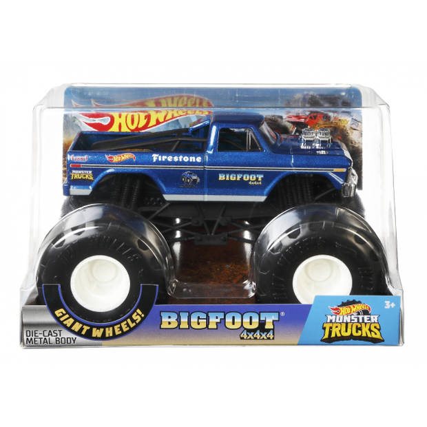 Hot Wheels monstertruck Bigfoot 1:24 blauw
