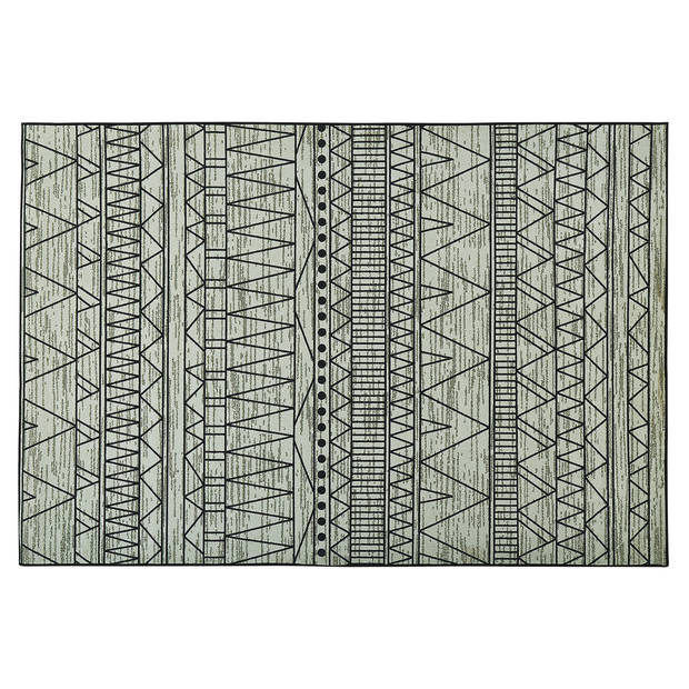 Beliani KEBAN - Laagpolig-Zwart-Polyester