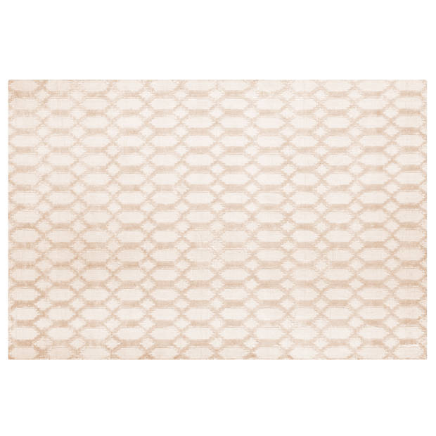 Beliani CIZRE - Laagpolig-Beige-Viscose