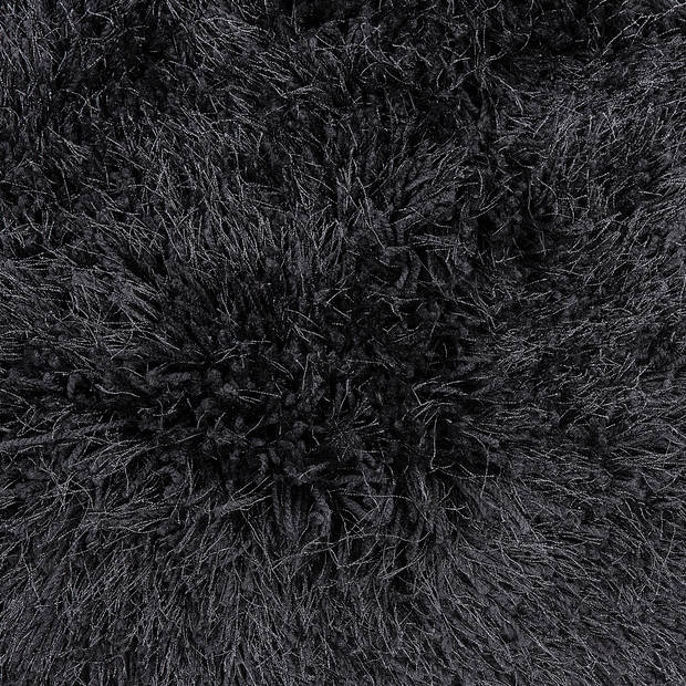 Beliani CIDE - Hoogpolig-Zwart-Polyester