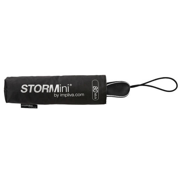 STORMini opvouwbare storm paraplu zwart 100 cm - Paraplu's