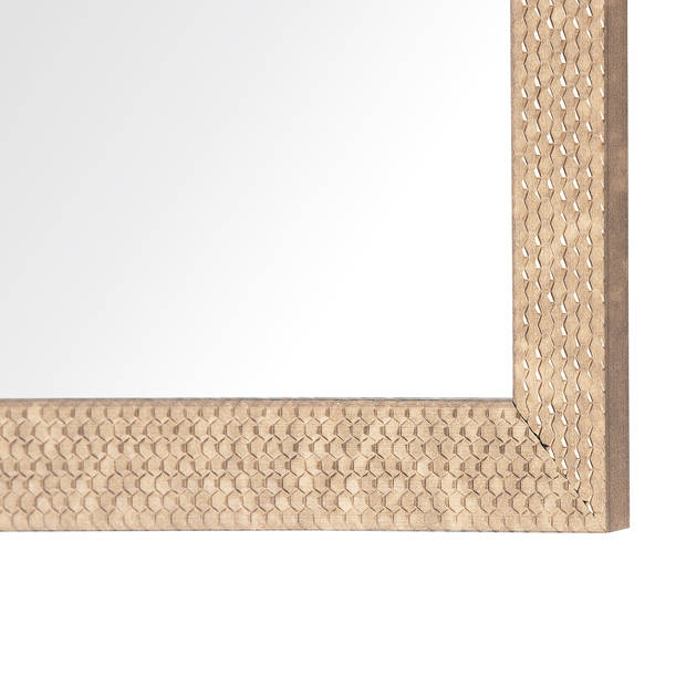 Beliani AJACCIO - Wandspiegel-Messing-Synthetisch materiaal