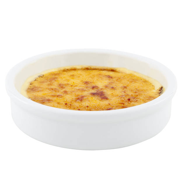 Cosy & Trendy Creme brulee schaaltjes - 4x - porselein - wit - dia 12 cm - Hapjes schaaltjes - Serveerschalen