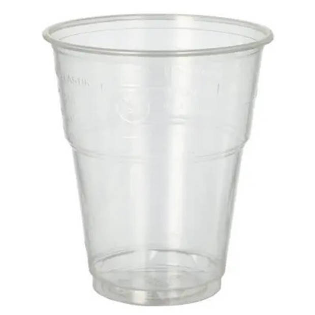 50x Hard plastic picknick glazen transparant 300 ml - Feestbekertjes