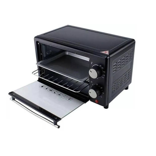 Esperanza EK004 CALZONE Mini Oven - Vrijstaand - 250°C - Zwart