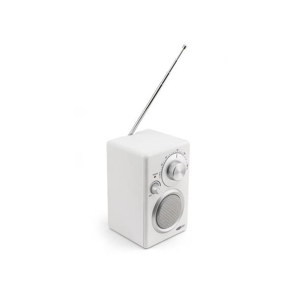 Caliber Draagbare FM Radio - Wit (HPG332R)