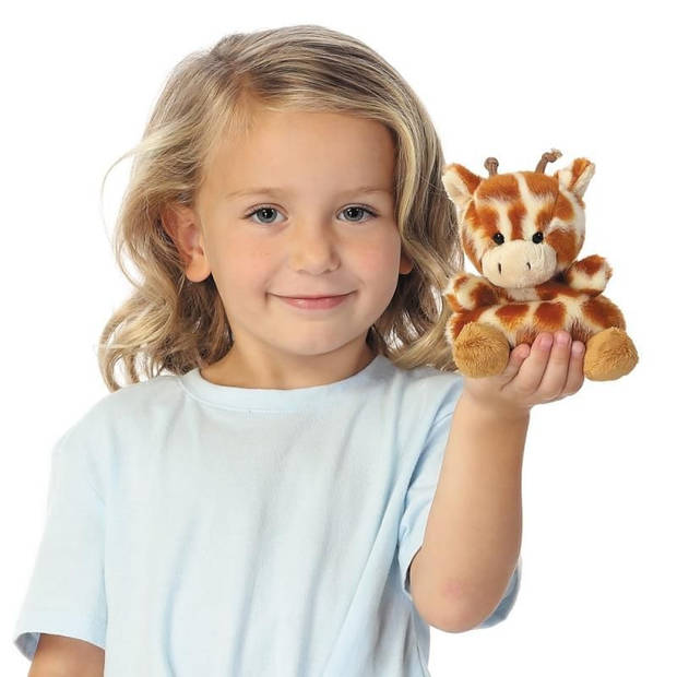 Pluche dieren knuffels giraffe van 13 cm - Knuffeldier