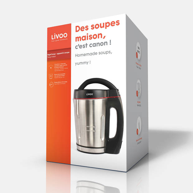 Livoo - dop121 - soepmaker - blender - 1.6 l