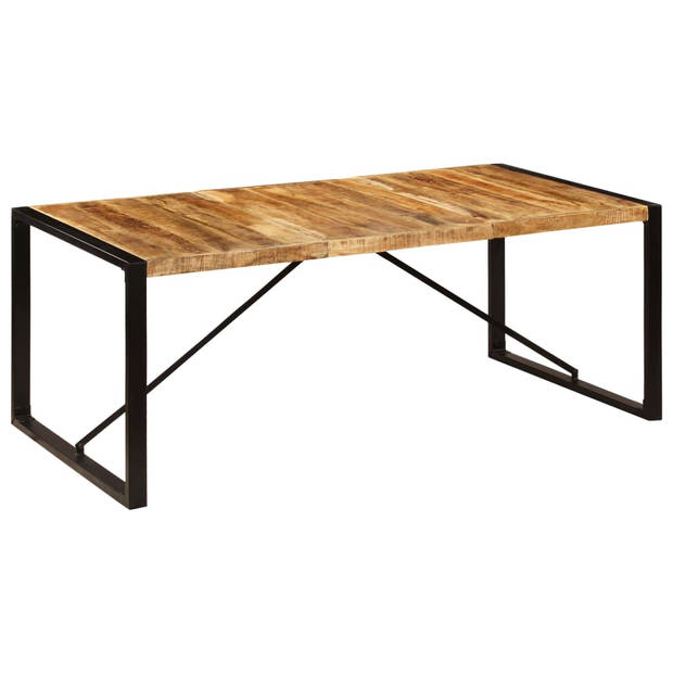 vidaXL Eettafel 200x100x75 cm massief mangohout