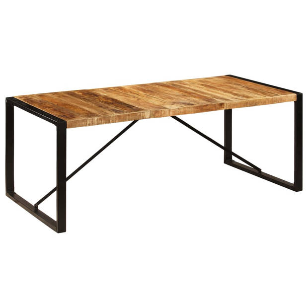 vidaXL Eettafel 200x100x75 cm massief mangohout