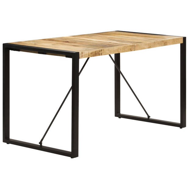 vidaXL Eettafel 140x70x75 cm massief mangohout