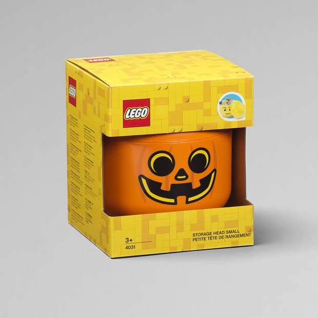 Lego - Opbergbox Hoofd Pompoen Groot - Polypropyleen - Oranje