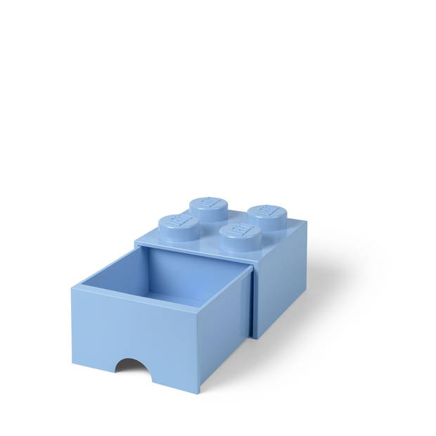LEGO - Set van 4 - Opbergbox Brick 4, Lichtblauw - LEGO