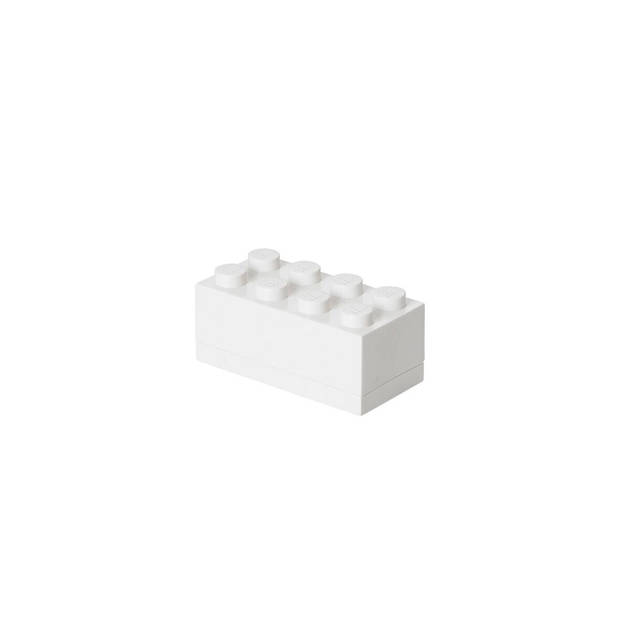 LEGO - Set van 4 - Opbergbox Mini 8, Wit - LEGO