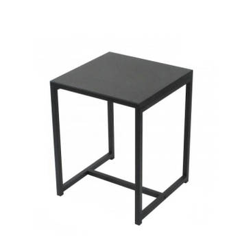 Urban Living Bijzettafel- Side table - Metalen blad - 40 x 40 x 50 cm