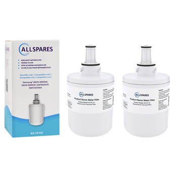 AllSpares Waterfilter (2x) voor koelkast geschikt voor Samsung DA29-00003F / DA29-00003G / HAFIN2