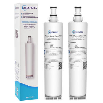 AllSpares Waterfilter (2x) voor koelkast geschikt voor Whirlpool SBS002 / SBS200