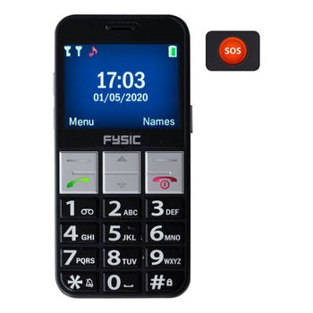 FYSIC FM-7810 Big Button Comfort Senioren Telefoon met SOS functie