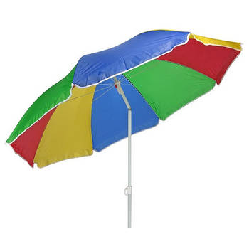 Voordelige regenboog parasol 180 cm - Parasols