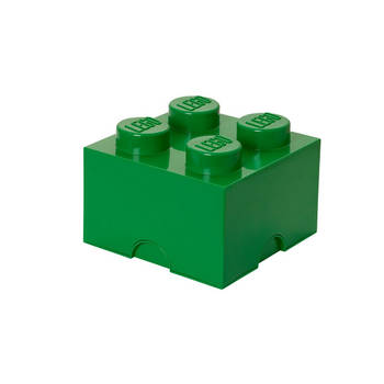 LEGO - Set van 4 - Opbergbox Brick 4, Groen - LEGO
