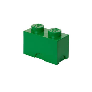 LEGO - Set van 4 - Opbergbox Brick 2, Groen - LEGO