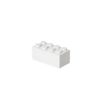 LEGO - Set van 4 - Opbergbox Mini 8, Wit - LEGO
