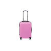 Handbagage koffer 55cm roze 4 wielen trolley met pin slot reiskoffer