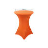 Stretch rok oranje statafelrok statafel 80cm statafelhoes