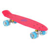 AMIGO skateboard met ledverlichting 55,5 cm roze/blauw