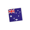 Papieren Australie vlag thema servetten 60 st - Feestservetten