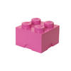 LEGO - Set van 2 - Opbergbox Brick 4, Roze - LEGO
