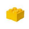 LEGO - Set van 4 - Opbergbox Brick 4, Geel - LEGO