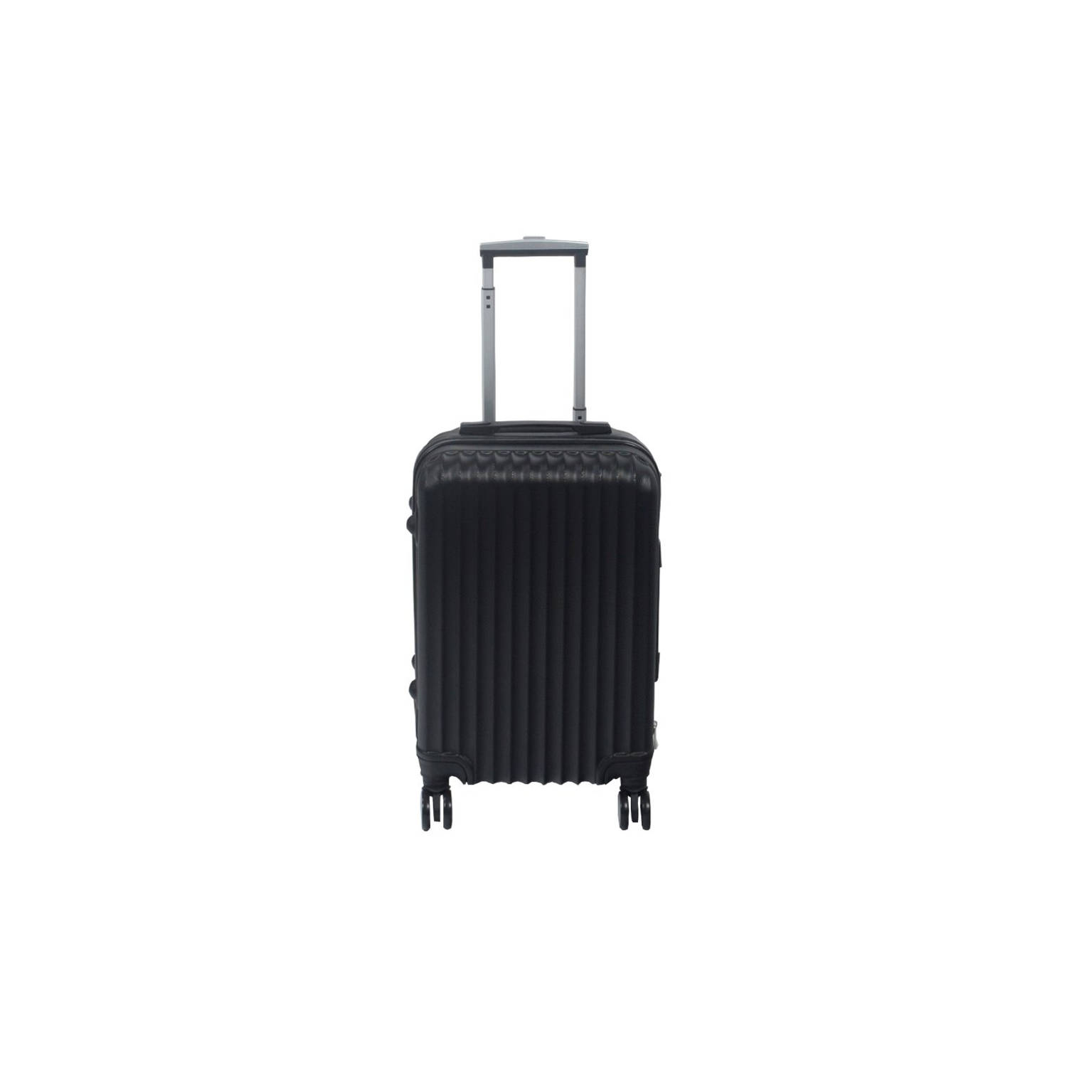 Bij zonsopgang opwinding mooi Handbagage koffer 55cm zwart 4 wielen trolley met pin slot | Blokker
