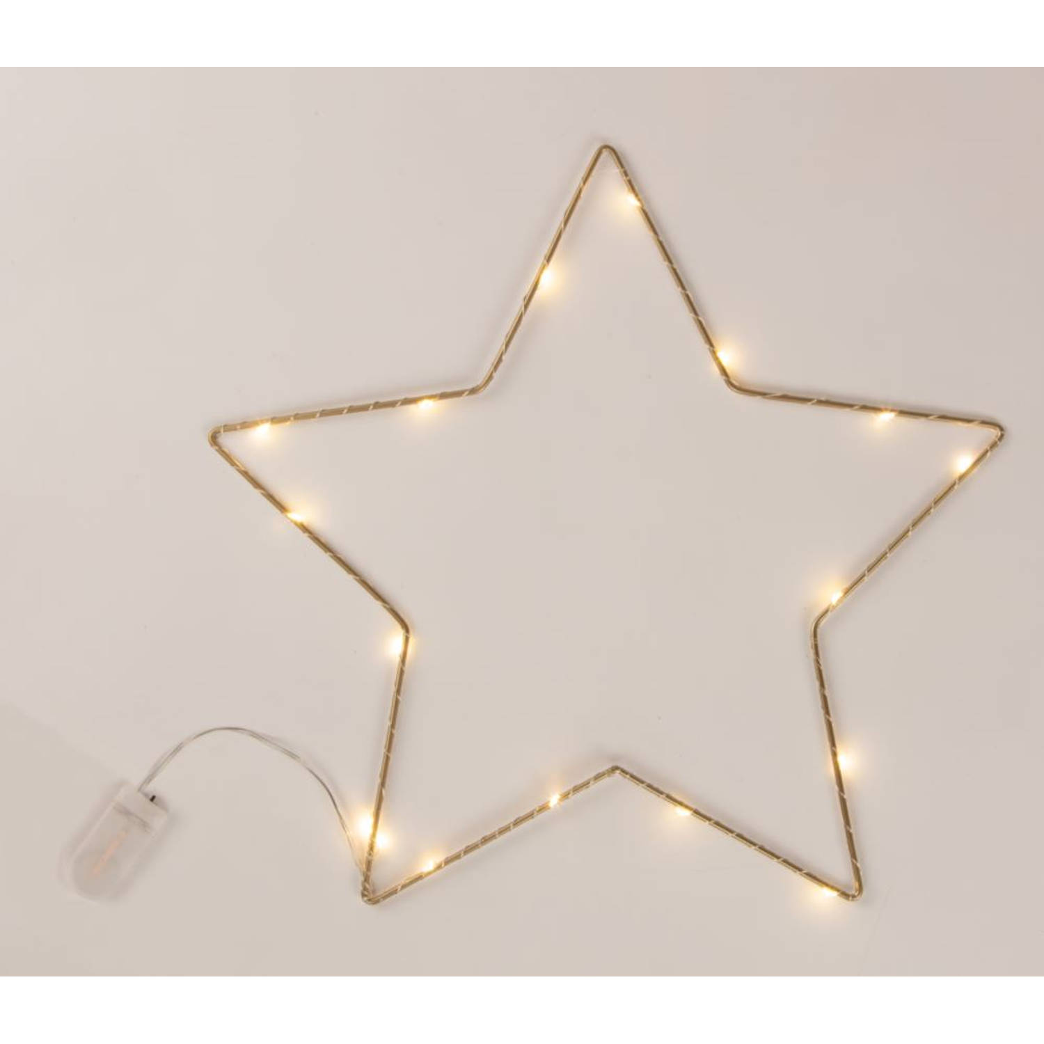 professioneel Voortdurende kralen Blokker decoratieverlichting LED - Ster - 35x35x1 cm | Blokker