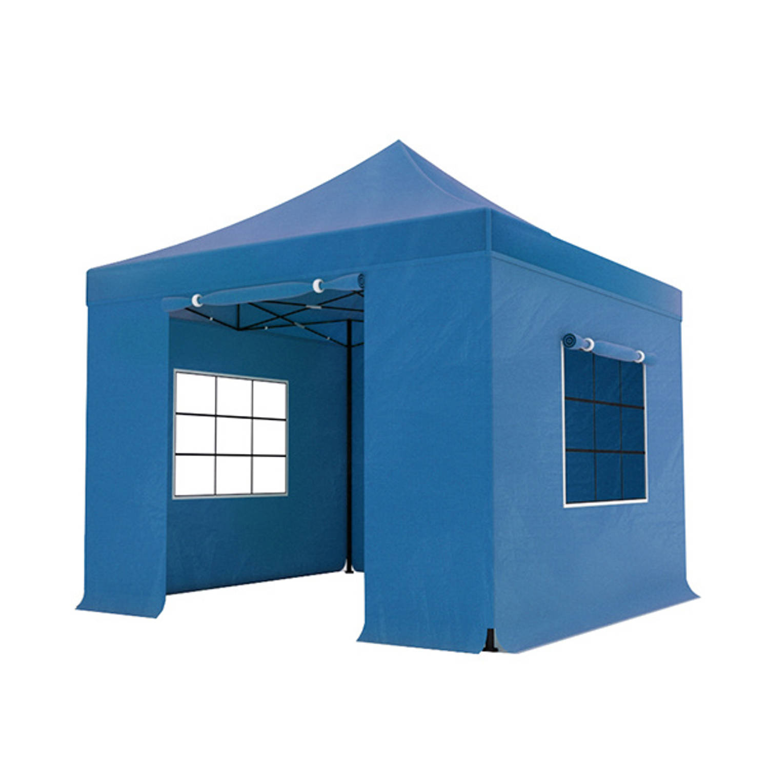 Easy up 3x3m blauw luxe partytent