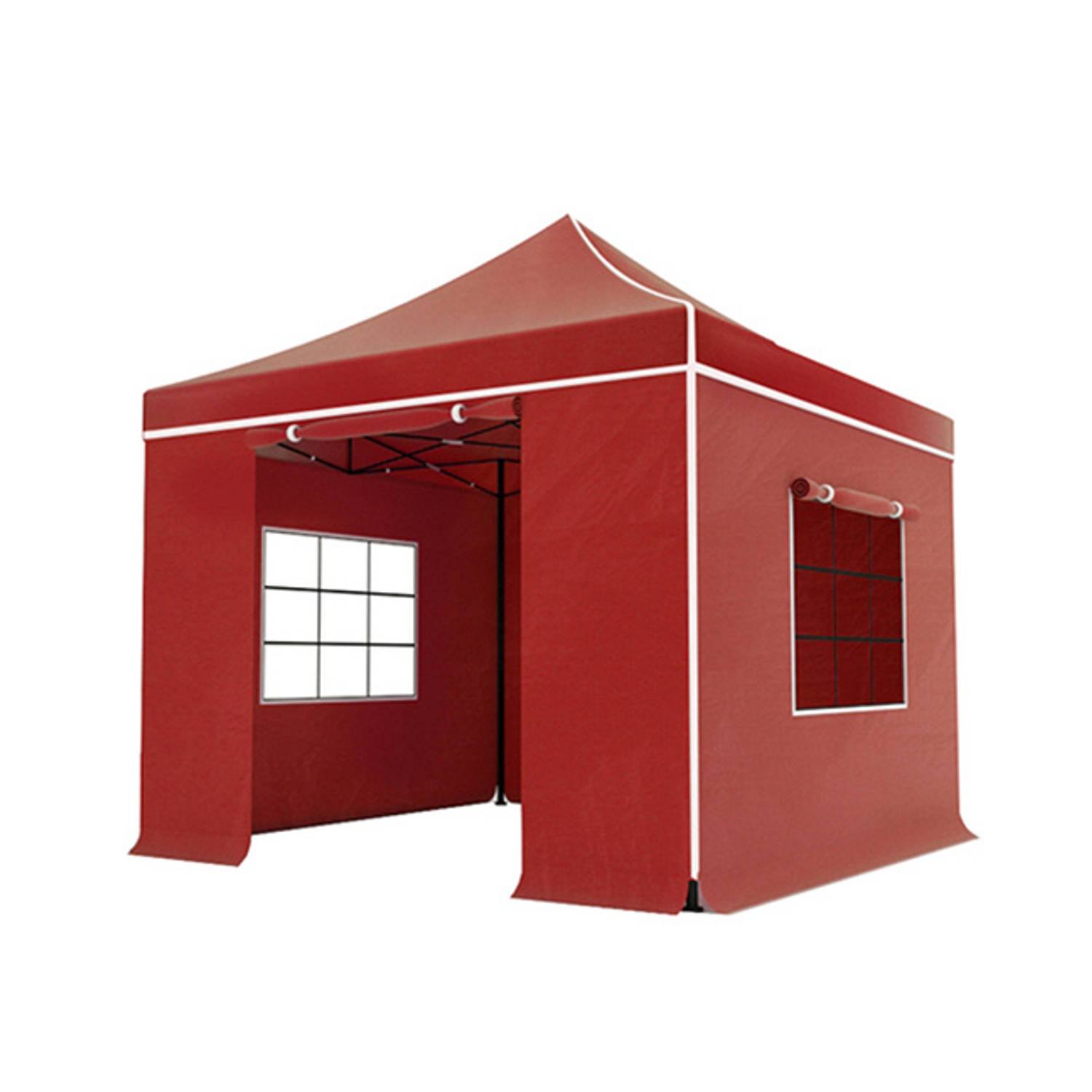 Easy up 3x3m rood luxe partytent
