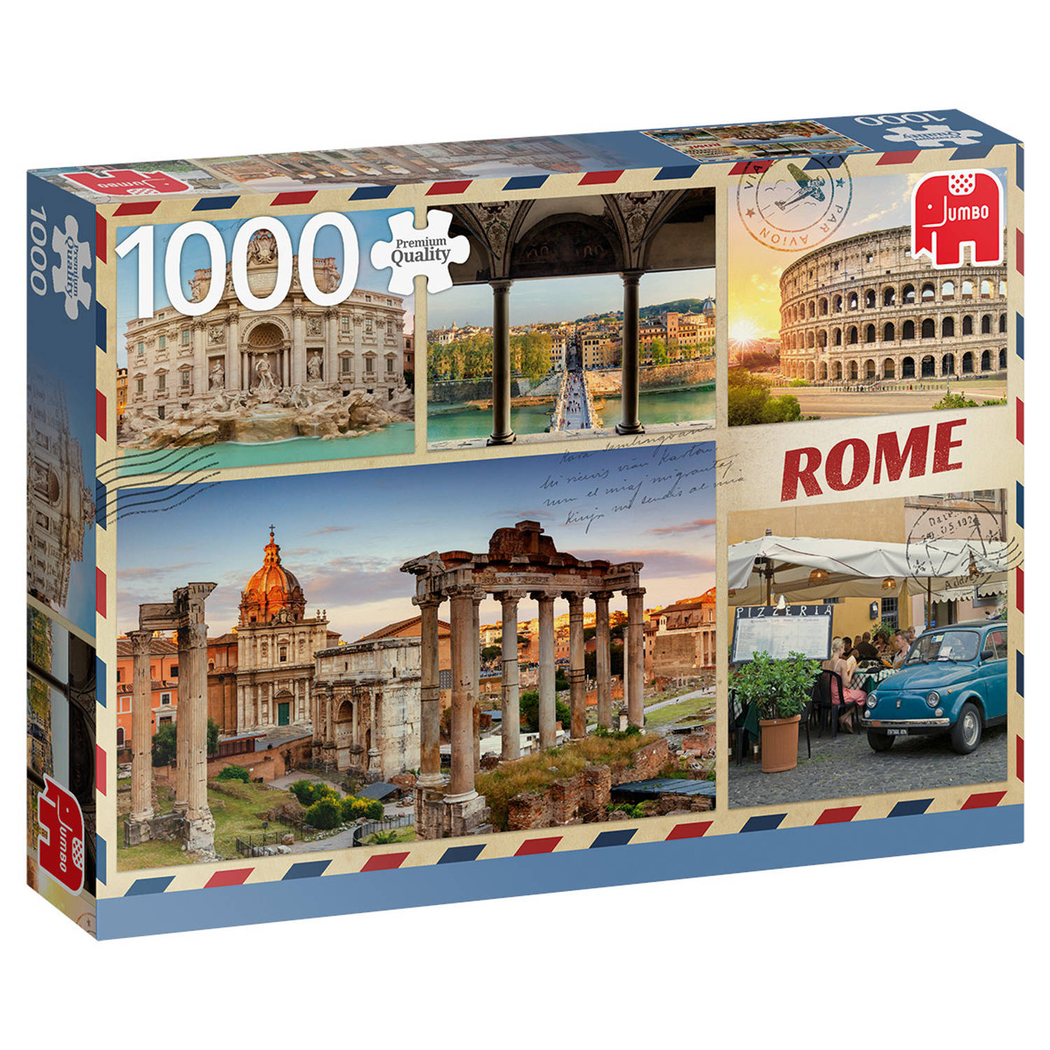 Jumbo Premium Collection Puzzel Greetings from Rome - Legpuzzel - 1000 stukjes