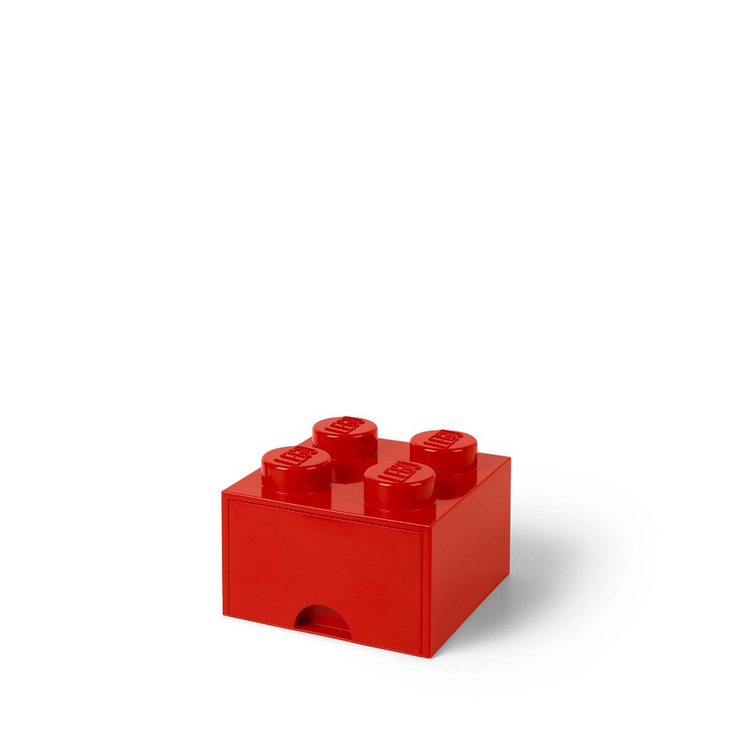 Opberglade Lego: brick 4 rood