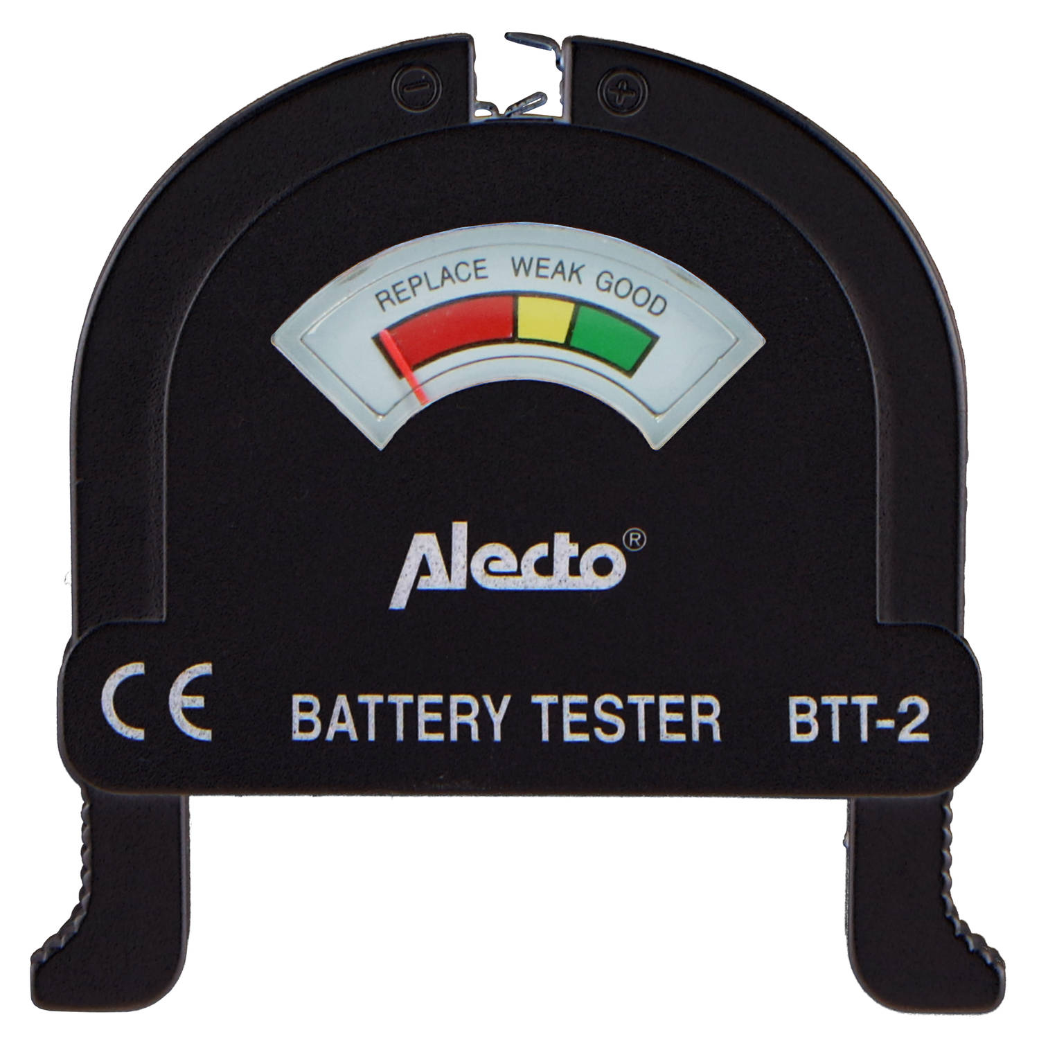 Vermelding Tropisch Decoratie Batterijtester AA/AAA/C/D/9V Alecto BTT-2 Zwart | Blokker
